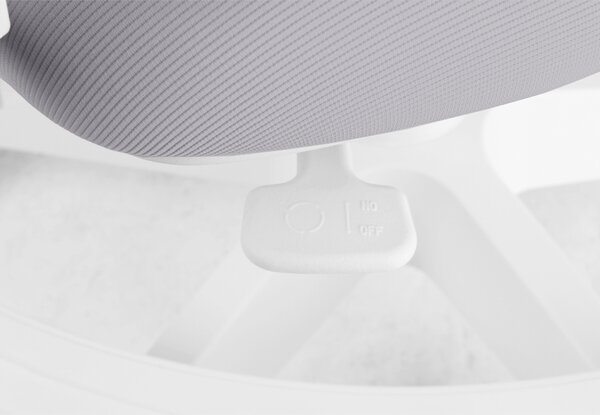 Detská rastúca stolička Neoseat KIDDY FIVE — látka, prateľný poťah, sivá