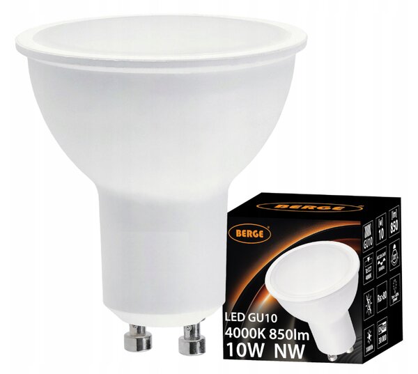 Sada 10x GU10 LED žiaroviek 10W 850lm - neutrální biela