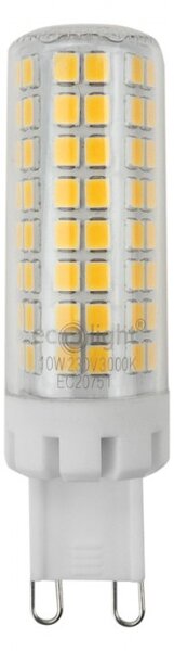 G9 LED žiarovka 10W 950lm 3000K - teplá biela