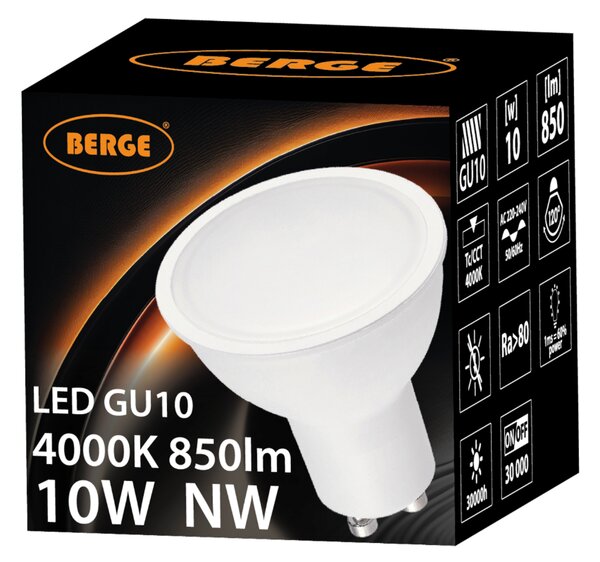 Sada 6 LED žiaroviek GU10 10W 850lm - neutrálná biela