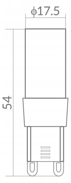 LED žiarovka G9 5W 450lm - studená biela