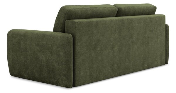 Zelená ženilková rozkladacia/s úložným priestorom pohovka 218 cm Lilo – Makamii