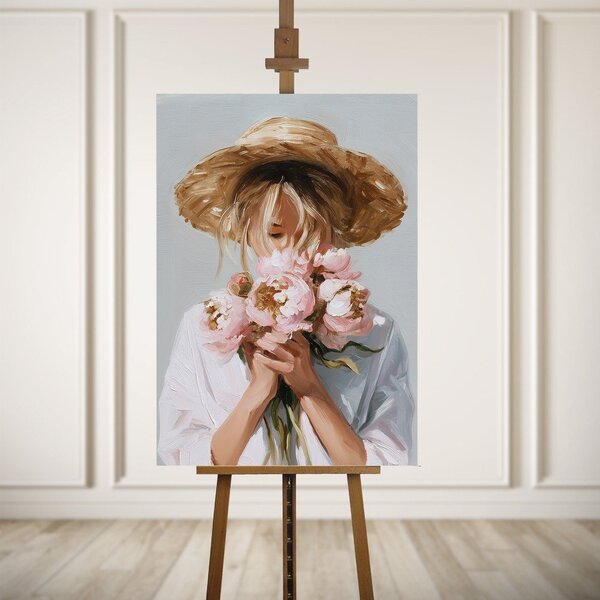 Obraz s ručne maľovanými prvkami 70x100 cm Estelle – Styler