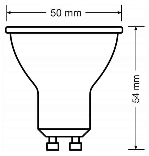 SADA 3x žiarovka Philips GU10 4,9W 550 lm 112 lm/W 4000K EyeComfort