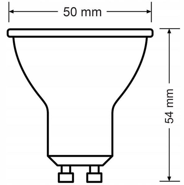 SADA 10x GU10 LED žiarovka PHILIPS 4,9W 550lm - teplá biela