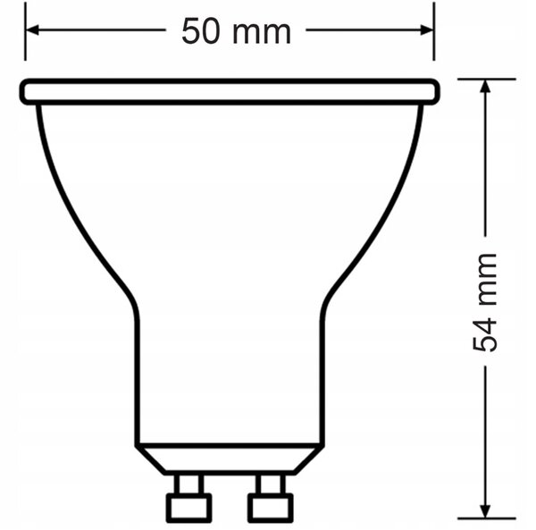SADA 5x žiarovka GU10 4,9-50W 550lm 3000k CorePro