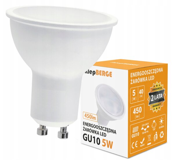 SADA 6x LED žiarovka GU10 5W 450lm - neutrálna biela