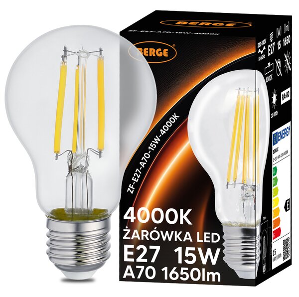 SADA 6x LED žiarovka E27 15W 1650lm 4000K - neutrálna biela