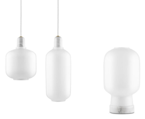 Normann Copenhagen Závesná lampa Amp Small, white 502073
