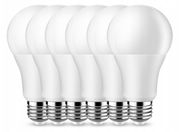 SADA 6x LED žiarovka E27 12W 960lm - neutrálna biela