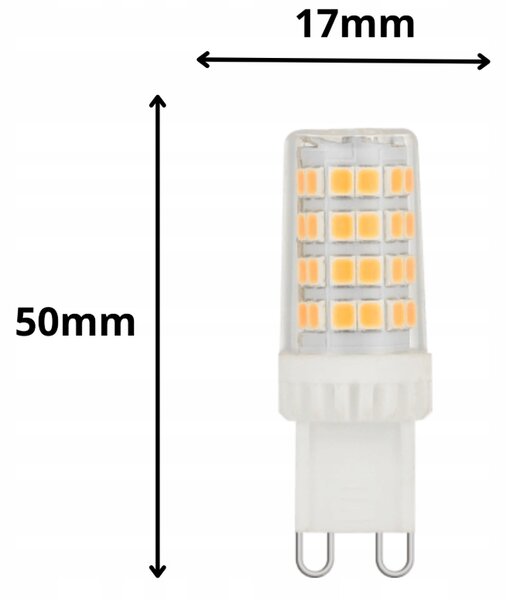 G9 LED žiarovka 5W 4000K 480lm - neutrálna biela