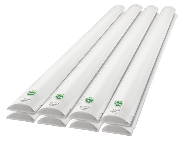 BERGE Sada 2 LED žiaroviek 120 cm prisadené panelové svietidlo 36 W 3600 lm denné svetlo farba