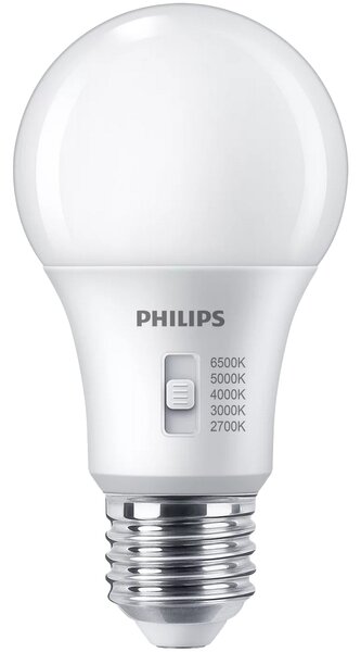 LED žiarovka E27 stmievateľná 8W 806lm A60 5CCT Philips 2700K - 6500K