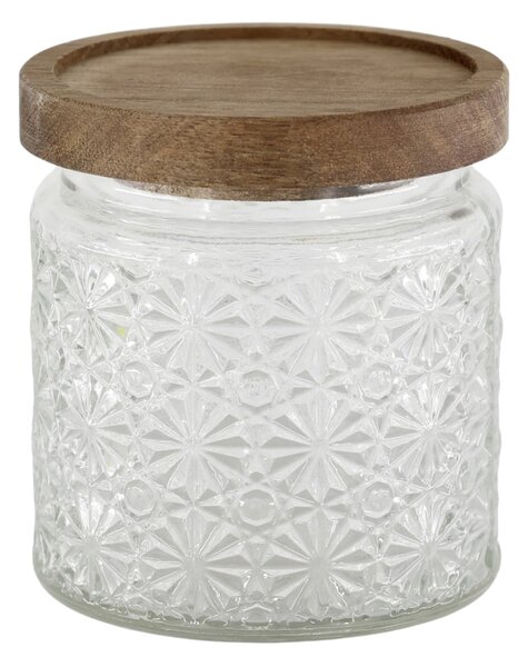 Sklenená dóza Flower Pattern 450 ml