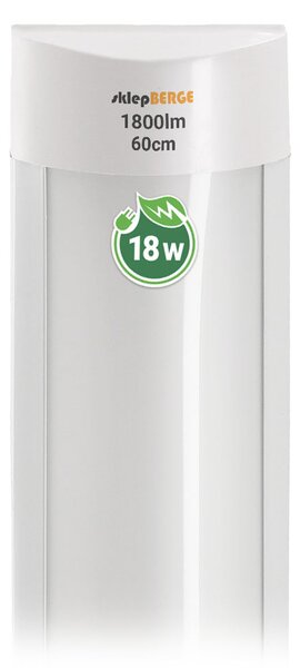 BERGE Sada 2 LED žiaroviek 60 cm prisadené panelové svietidlo 18 W 1800 lm denné svetlo farba