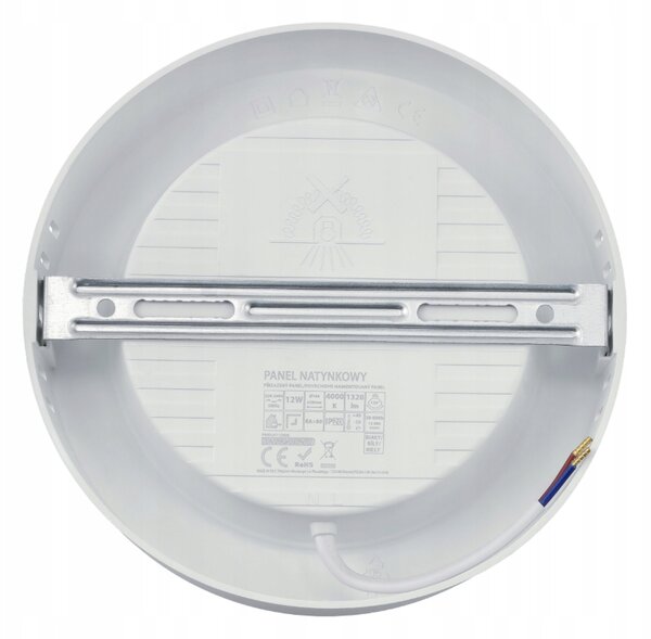 LED stropné svietidlo na povrchovú montáž 12W 1320lm 4000K neutrálna biela kruh