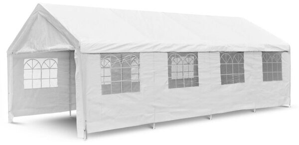 Záhradný párty stan - biely, 4 x 8 m
