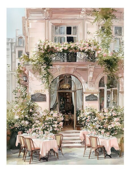 Obraz 60x80 cm Café de Fleurs – Styler