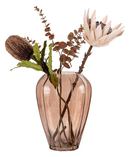 Hnedá sklenená váza (výška 29 cm) – House Nordic