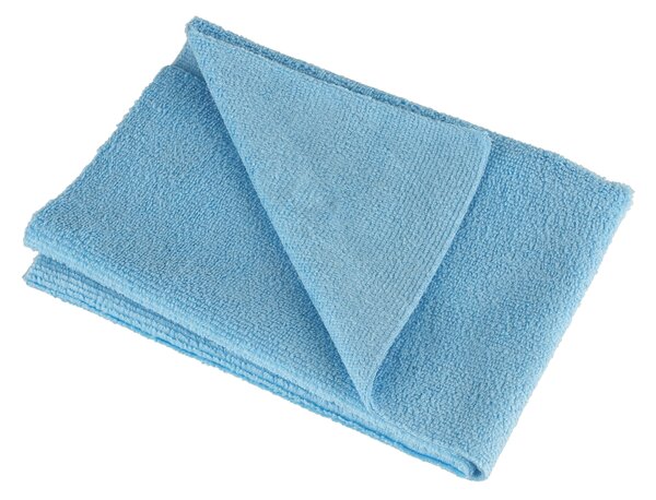 Mikrovláknová utierka 40x40 na sušenie a leštenie, hrubá 300g/m2, modrá