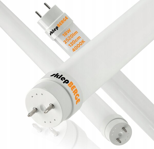 ECOLIGHT SADA 10x LED trubíc 120CM T8 18W 2520lm 140LM/W 4000K SILNÉ svetlo