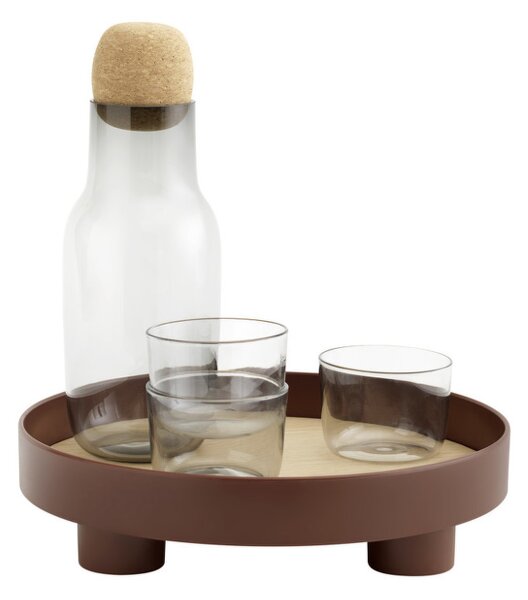 Muuto Tácka Platform Tray, dark red