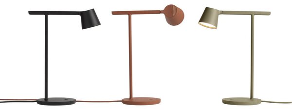Muuto Stolná lampa Tip, grey TIPTBL03