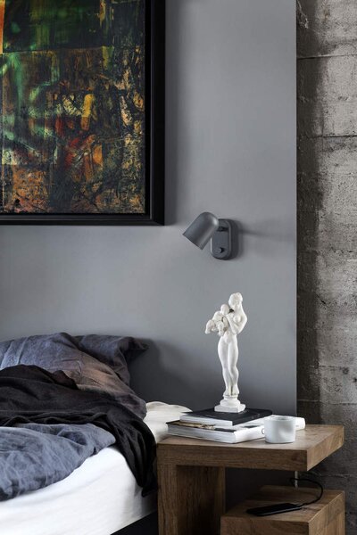 Northern Nástenná lampa Buddy, dark grey 221