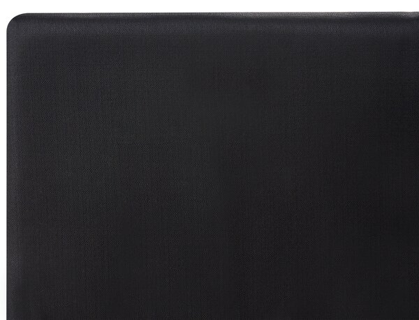 Posteľ čierna látková čalúnená 120 x 200 cm rám postele s roštom moderný dizajn