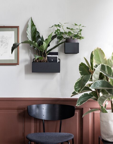 Ferm Living Nástenný box Wall Box Square, black