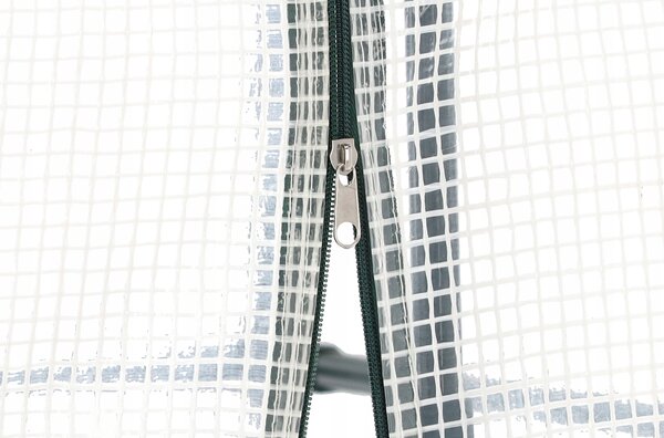 Záhradný fóliovník s policami, 140x140x200 cm