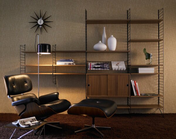 String Nástenný panel String Wall 50 x 30, 2 ks, black