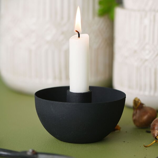 Kovový svietnik Black 10,2 cm