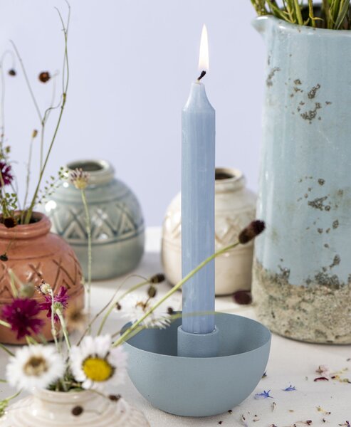 Vysoká sviečka Rustic Light Blue 18 cm