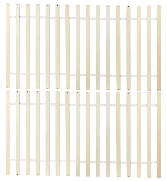 Posteľ biela borovicové drevo MDF 180 x 200 cm s čelom minimalistický škandinávsky štýl spálňa detská izba