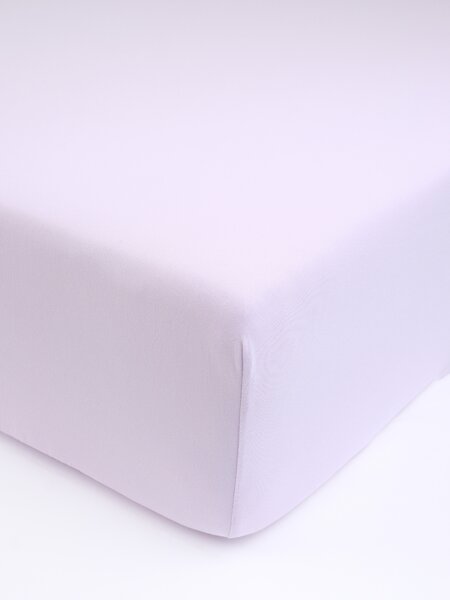 Jersey prostěradlo s elastanem 140 × 200 cm – lila