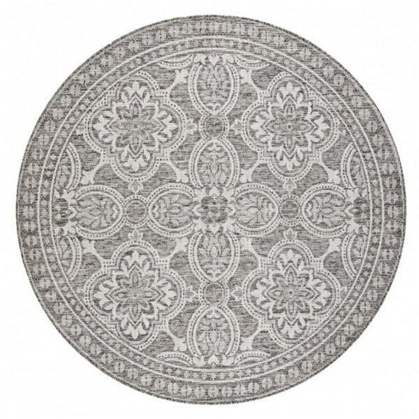 Kusový koberec Axel šedý kruh 120cm