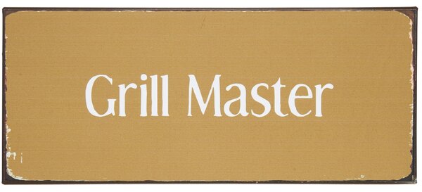 Plechová ceduľa Grill Master