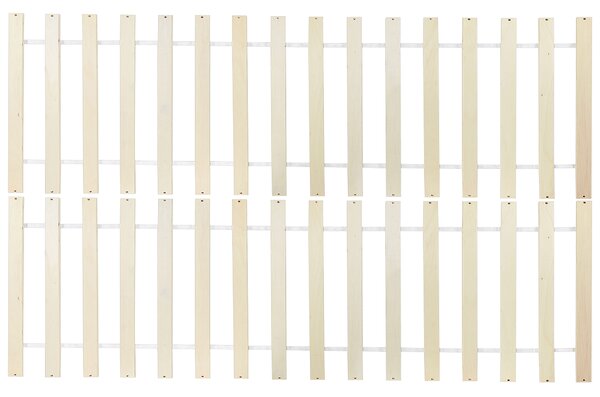 Posteľ biela borovicové drevo MDF 120 x 200 cm s čelom minimalistický škandinávsky štýl spálňa detská izba