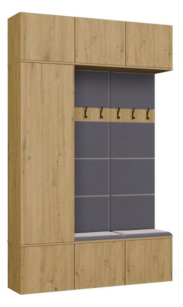 Šatníková skriňa HAGA III 1Sz2W - dub artisan