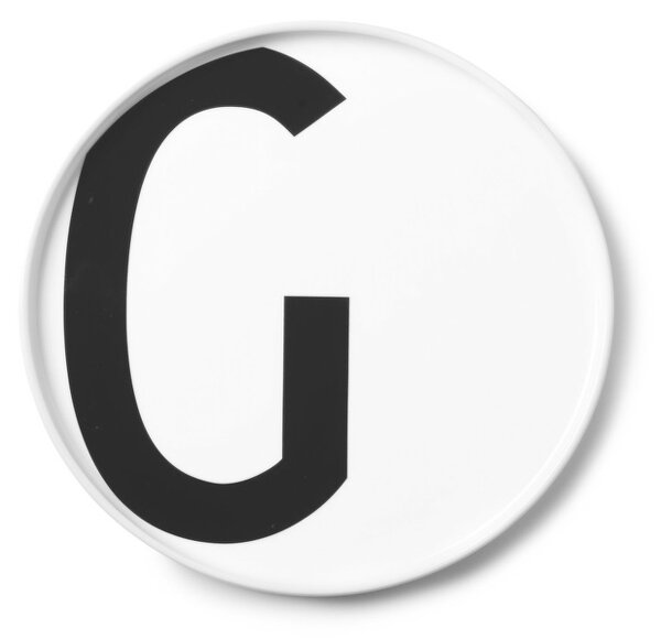 Design Letters Tanier s písmenom G, white