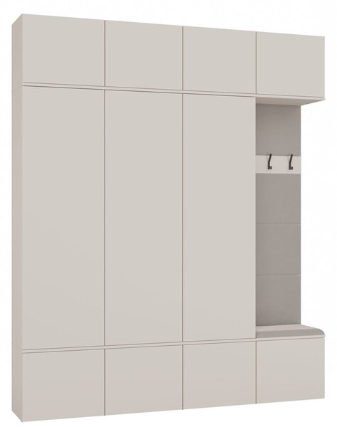 Šatníková skriňa HAGA IV 3Sz1W - béžová