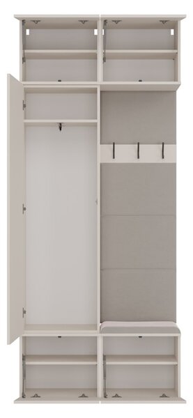 Šatníková skriňa HAGA II 1Sz1W - béžová