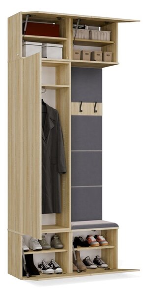 Šatníková skriňa HAGA II 1Sz1W - dub sonoma