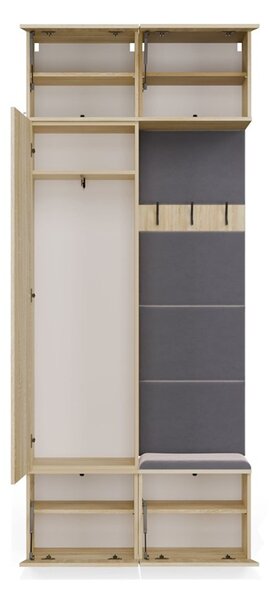 Šatníková skriňa HAGA II 1Sz1W - dub sonoma