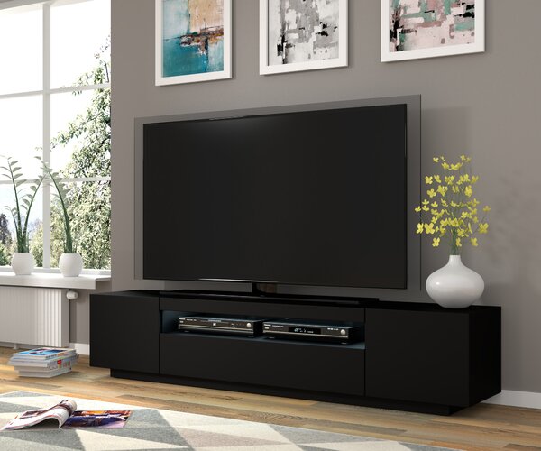 TV stolík AURA 200 | čierny mat