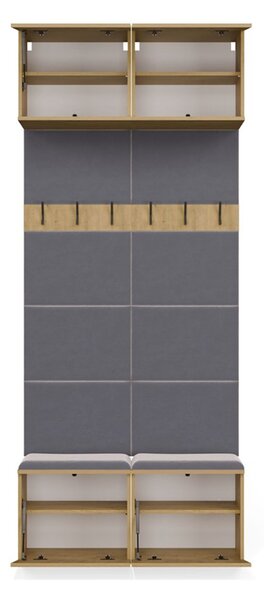 Šatníková skriňa HAGA II 2W - dub artisan