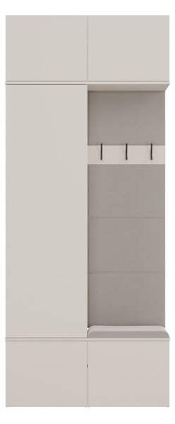 Šatníková skriňa HAGA II 1Sz1W - béžová