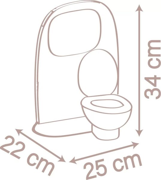 Smoby Baby Nurse Toaleta s kúpeľňou SM 220380