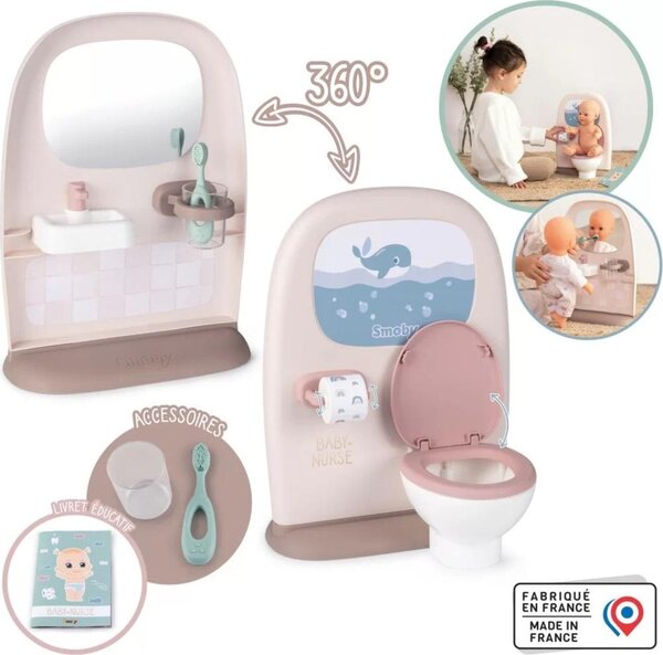 Smoby Baby Nurse Toaleta s kúpeľňou SM 220380